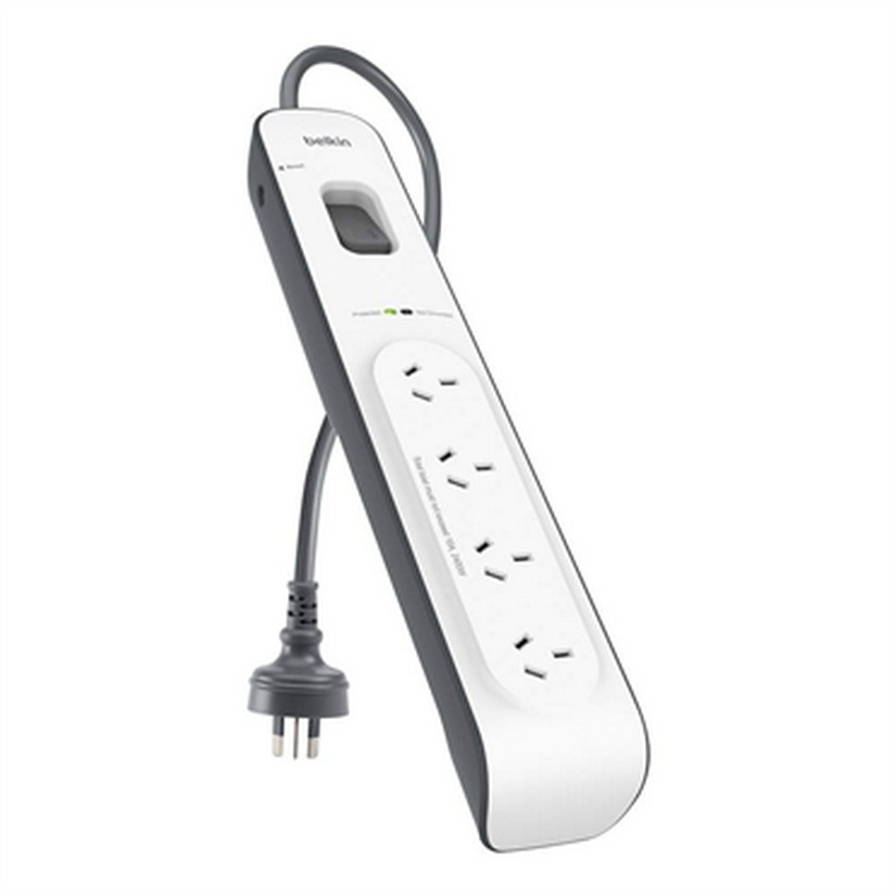 Belkin SurgeMaster 4-Outlet Surge Protection Strip - 2m (BSV400AU2M)
