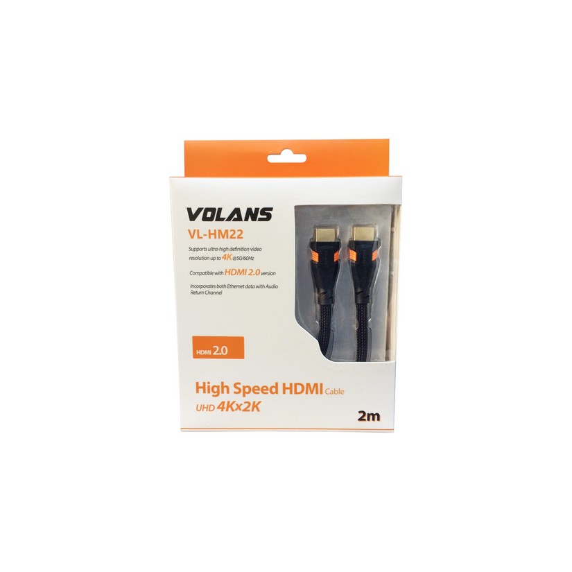 Volans High Speed HDMI Cable Male to Male 2m (VL-HM22)